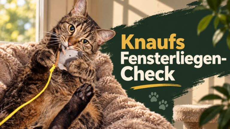 Kater Knauf präsentiert seinen Fensterliegen-Check