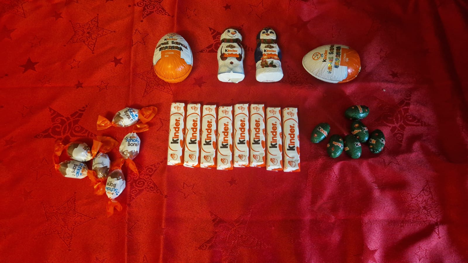 Inhalt des Kinder Adventskalenders 2026 mit 24 Süßigkeiten