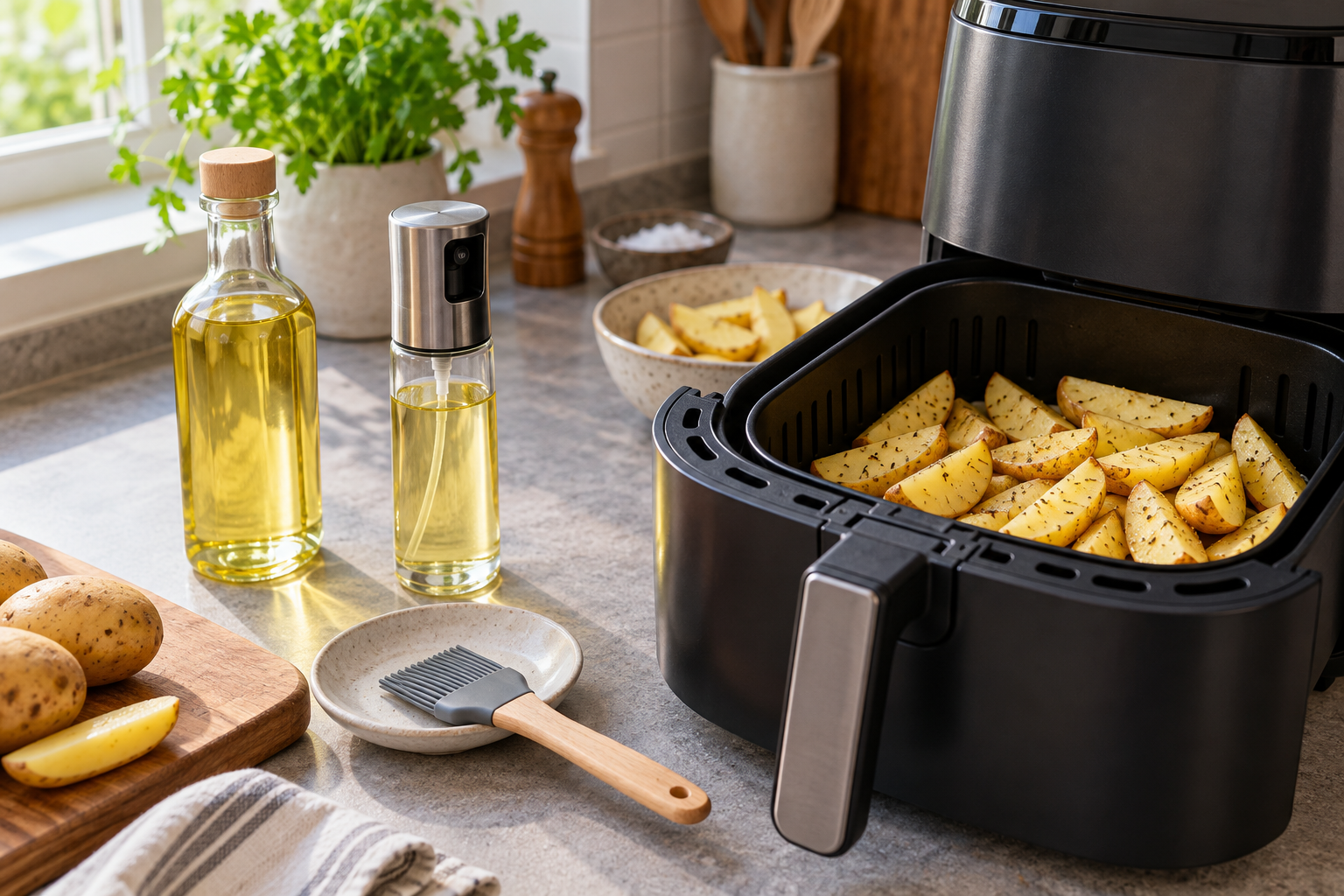 Ölspray für den Airfryer: Ist normales Öl besser?