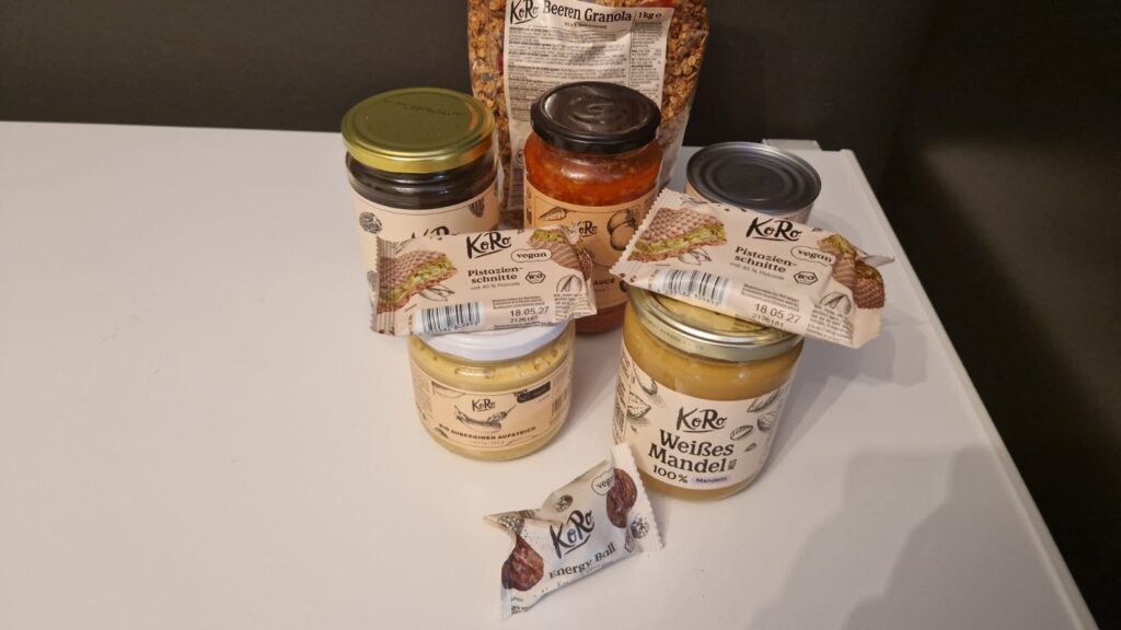 Verschiedene Produkte von Koro 